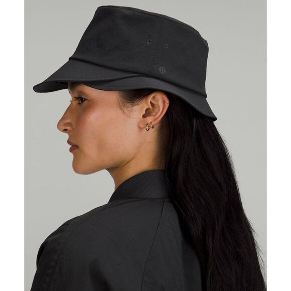 Lululemon Women's Wide Brim Bucket Hat Black Small Medium - Picture 1 of 8